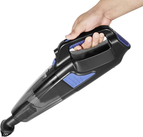 Vista 9 de VEVOR Aspiradora de mano, aspiradora portátil inalámbrica con filtro HEPA y cepillos, limpiador de mano ligero con potente succión, para automóvil