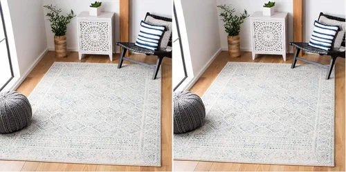 Vista 217 de Safavieh - Alfombra decorativa de la colección Tulum, modelo TUL264F, estilo marroquí, bohemio y desgastado, no suelta pelusa, para sala, vestíbulo