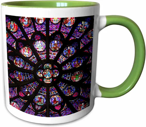 Vista 11 de 3dRose, Taza negra bicolor de 11 oz, negro/blanco