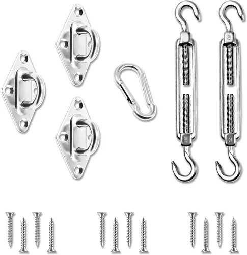 Vista 13 de Kit de accesorios para toldo con tensores de 6 pulgadas para instalación de toldo rectangular