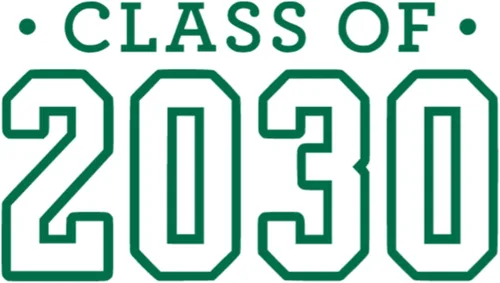 Vista 33 de Senior 2030 Iron On Transfer Shirt Decal, Black Handmade in the USA by Bleacher Spirit