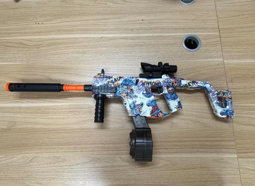 Vista 9 de Gel Blaster Splatter - Juguete de Bola de Salpicadura Automática Recargable con Gafas y Tambor de Munición, Actividades al Aire Libre, Juego