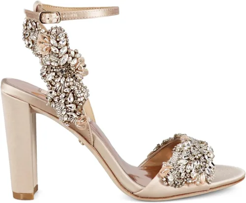 Vista 3 de Badgley Mischka Zapato de noche con adornos de cristal Libby