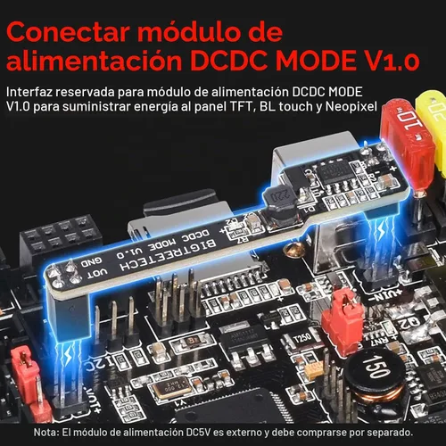 Vista 3 de BIGTREETECH SKR V1.4 Placa de control de 32 bits actualización SKR V1.3 placa base, compatible con TFT35/TFT35 E3/TFT70 pantalla táctil Mini12864