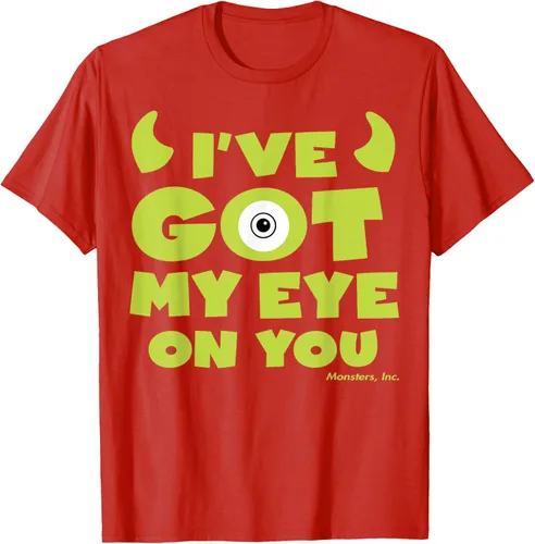 Vista 35 de Disney Pixar Monsters Inc Mike Wazowski Eye On You - Camiseta, Negro, S