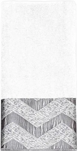 Vista 11 de Avanti Linens - Toalla de mano, algodón suave y absorbente (colección Chevron Galaxy, negro)