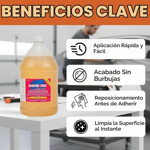 Vista 3 de Líquido de Aplicación para Envolturas de Vinilo, Calcomanías y Pegatinas – 128 oz (1 Galón)