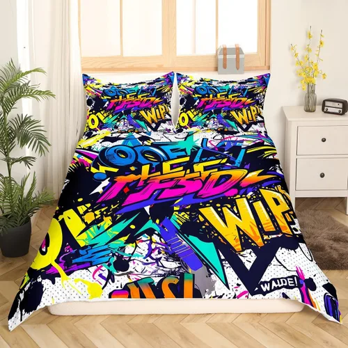 Vista 8 de Feelyou Juego de ropa de cama de koala para niños y niñas, funda de edredón con estampado de koala de dibujos animados, funda de edredón