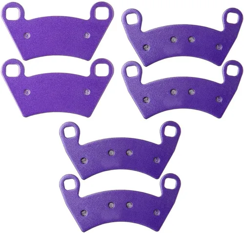 Vista 2 de SCITOO FA354, FA452 Pastillas de freno para Polaris Ranger 400 2010-2013 pastillas de freno delanteras y traseras de fibra de carbono