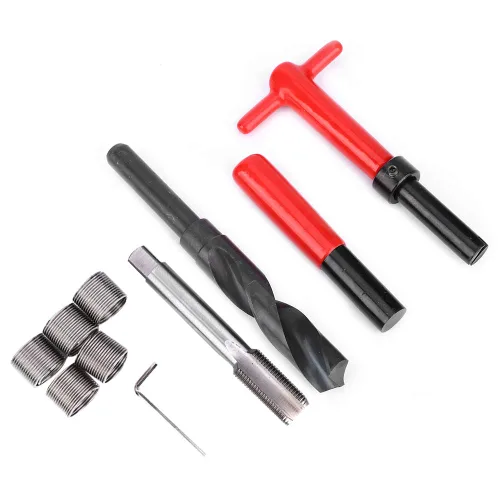 Vista 7 de Kit de herramientas de reparación de roscas para M18x1.5 de acero inoxidable para reparación de automóviles
