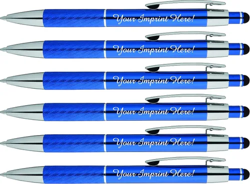Vista 10 de Bolígrafos personalizados con lápiz capacitivo – The Prestige Metal Pen – Bolígrafos personalizados con nombre impreso con tinta negra