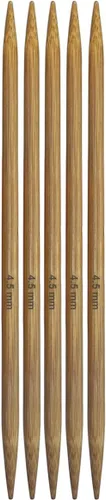 Vista 18 de Mdoker Agujas de tejer de bambú de doble punta de bambú carbonizado 7.9 pulgadas (7.9 in) de longitud para proyectos de hilo de tejer creativos