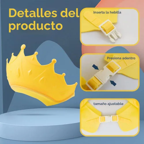 Vista 2 de Gorro de ducha suave y ajustable para el lavado, protector de cabello, gorra de visera segura, para baño, champú, protección de ducha, sombrero