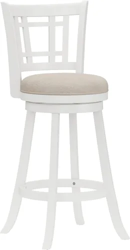 Vista 8 de Hillsdale Fairfox Taburete de bar de madera giratorio de 30.5" de altura, Negro