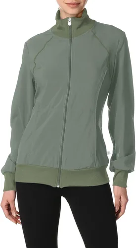 Vista 2 de Infinity Zip Front Scrub Jackets for Women, 4-Way Stretch Fabric, 2391A