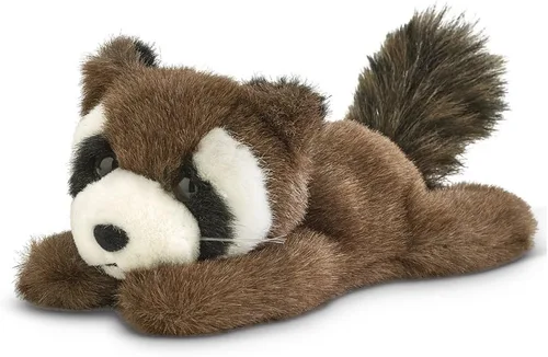 Vista 8 de Bearington Camper - Animal de Peluche Mapache - Mapache de Peluche Gris de 16" con Pelaje Suave, Base de Bolsitas para Estabilidad, y Extremidades