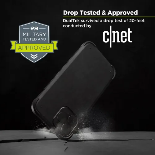Vista 4 de PureGear DualTek - Funda para Apple iPhone 15 Pro (2023) de 6.1 pulgadas, protección probada y aprobada por militares, resistente y duradera, Negro
