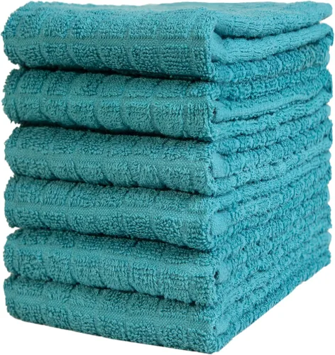 Vista 10 de Bumble - Toallas de cocina y paños de cocina (8 unidades) Toallas de cocina 100% algodón 12 x 12 pulgadas 405 GSM Trapos suaves, altamente