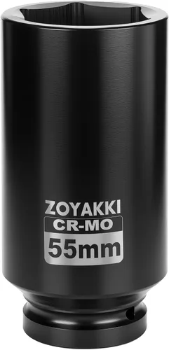 Vista 47 de 1/2" Drive 1-1/2" Deep 6 Pt CR-MO SAE Socket de impacto para tuercas de eje