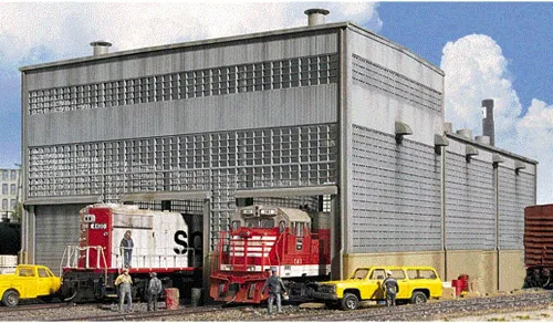 Vista 6 de Walthers Cornerstone Serie Kit HO Scale 2-Stall Motor House & Accesorios