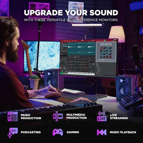 Vista 2 de M-AUDIO Par de monitores de estudio con cable de 4.5" BX4