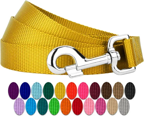 Vista 23 de Country Brook Petz - Correa para perro de nailon duradera de estilo tradicional de 1 pulgada con broche fácil de usar para razas pequeñas, medianas