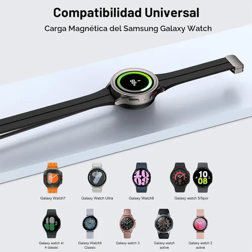 Vista 5 de Cable de carga rápida magnético del cargador del reloj de Samsung del USB C para el reloj 8 de la galaxia