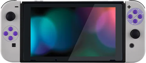Vista 7 de eXtremeRate - Carcasa de control portátil Joy-Con con set de botones completo, repuesto de carcasa hazlo tú mismo para control de Nintendo Switch