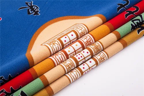 Vista 6 de Funda universal de Mahjong/Paigow/Tarjeta/Mesa de Juegos, alfombrilla roja 31.5" x 31.5" (80cm x 80cm)