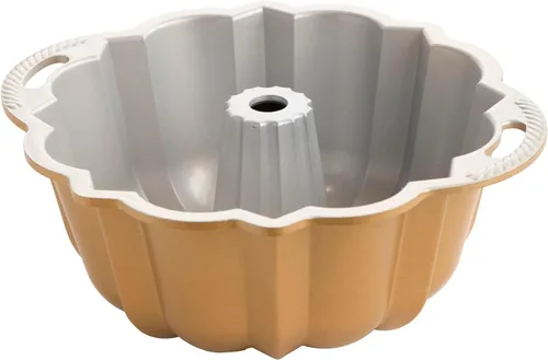 Vista 2 de Nordic Ware Anniversary Bundt 12 tazas, color dorado