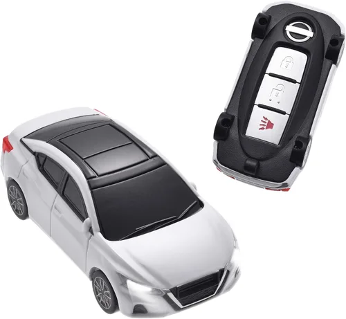 Vista 11 de Funda para llavero Nissan, versión mejorada con lámpara, compatible con Nissan Altima Maxima Sentra Armada Pathfinder Rogue Smart Remote Key y llave
