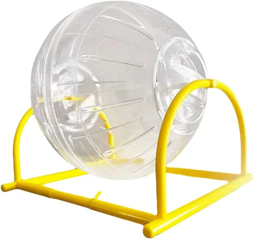 Vista 10 de Pelota de ejercicio de hámster silenciosa Bola de hámster transparente para ratas enanas, relieve del aburrimiento y aumenta la actividad