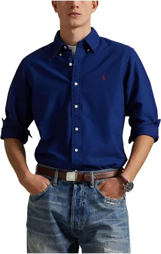 Vista 42 de POLO RALPH LAUREN Men's Classic Fit Plaid Oxford Shirt Blanco básico
