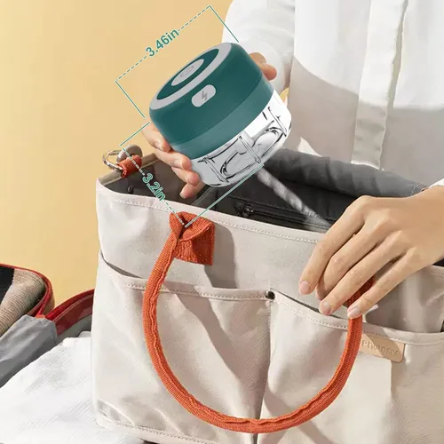 Vista 5 de beerfingo Molinillo eléctrico de hierbas – Molinillo grande de 3.5 pulgadas para moler hierbas frescas secas y especias, molinillo recargable por