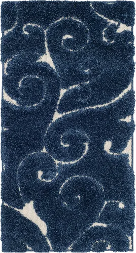 Vista 80 de SAFAVIEH Florida Shag Collection - Alfombra decorativa, 2 x 3 pies, color crema y beige, diseño de volutas, no desprende pelusa y fácil de limpiar