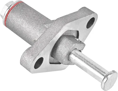 Vista 2 de Trkimal Tensor de cadena de distribución, tensor de cadena de distribución de árbol de levas de aluminio plateado para motor GY6 scooter, ATV y Go