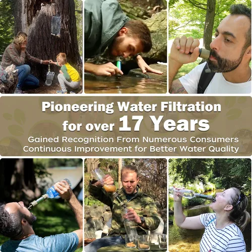 Vista 5 de Miniwell Filtro de agua portátil L630 con embalaje al vacío mejorado, almacenamiento de 25 años, opciones de uso versátiles y duraderas, paquete