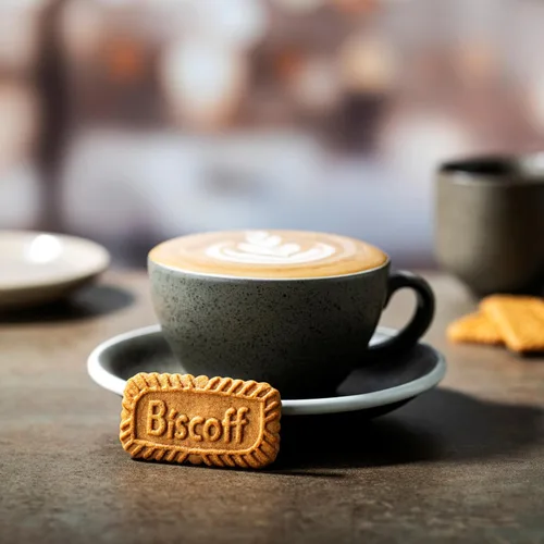 Vista 3 de Lotus Biscoff, galletas caramelizadas, sin OMG + veganas, 8.8 onzas Galletas crujientes caramelizadas sin colores artificiales ni sabores