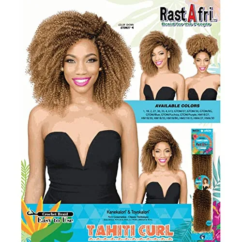Vista 2 de Rastafri RastAfri Tahiti Curl Crochet Hair (1)