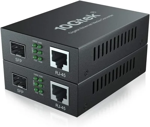 Vista 7 de Convertidor de medios Gigabit Ethernet con módulo SFP 1000 Base-SX