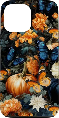 Vista 23 de iPhone 16 Autumn Leaves Butterflies Pumpkins Fall Season Thanksgiving Case