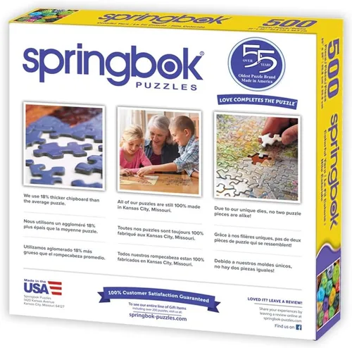Vista 3 de Springbok - Rompecabezas de 500 piezas de hilos coloridos