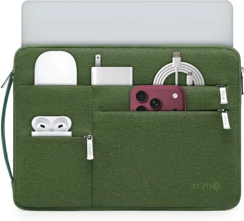 Vista 18 de HYZUO Funda para portátil de 14-15 pulgadas para MacBook Air 15 M5, color Arena