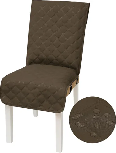Vista 22 de Yonus Funda impermeable para silla de comedor, funda para silla de oficina, funda resistente al agua para silla de comedor, funda para silla