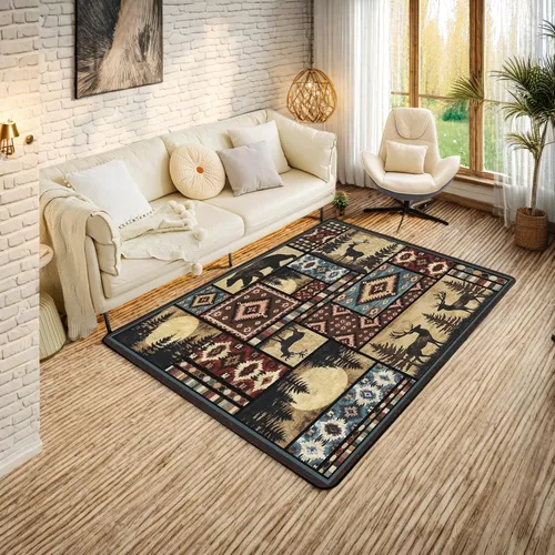 Vista 38 de Erosebridal Alfombras Deportivas de Área para Niños 1.49 m x 1 m, Alfombra Antideslizante de Béisbol, Fútbol, Baloncesto, Alfombra Deportiva