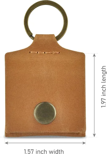 Vista 20 de Soporte de cuero para llavero, funda de viaje para anillo de boda, soporte para anillo de compromiso, bolsa para anillos, soporte para anillos