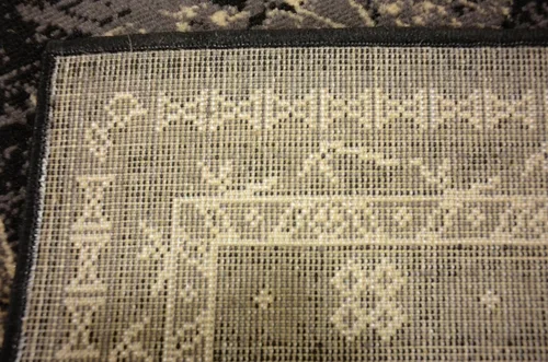 Vista 16 de Unique Loom Taftan Collection - Alfombra de borde geométrico de inspiración tribal (2 pies 2 pulgadas x 3 pies, rectangular, negro/gris)