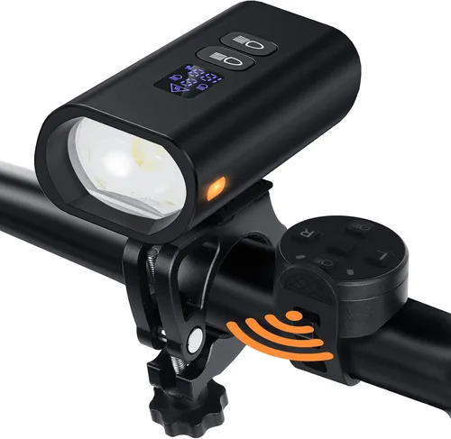 Vista 8 de Bike Lights for Night Riding,High Output/Ultra Hard T6 Aluminum/ 74+H Run/Quick Release/Wireless Remote,Suitable for Long
