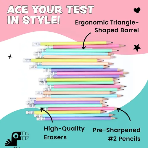 Vista 4 de Yoobi Essentials Bundle – Cuadernos y lápices de composición con rayas universitarias, paquete de 3 materias, 150 páginas, cuadernos perforados de 3