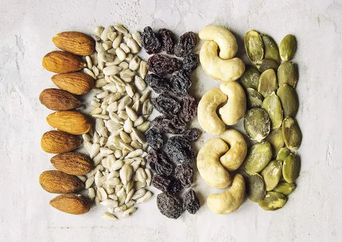 Vista 5 de Food to Live Mezcla orgánica de semillas crudas, nueces y pasas, 8 onzas, mezcla de frutos secos crudos sin OMG que contiene almendras, anacardos